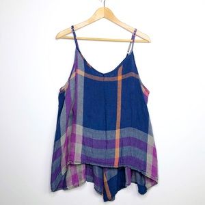 CP Shades plaid tank top